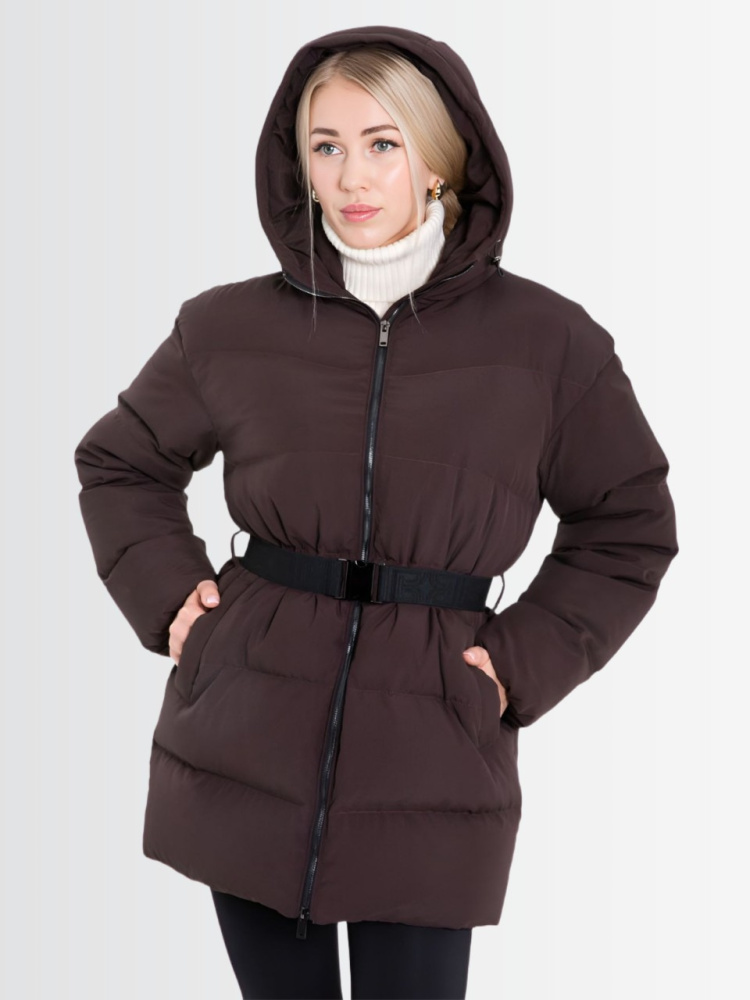 Пуховик женский зимний CRUSH Коричневый